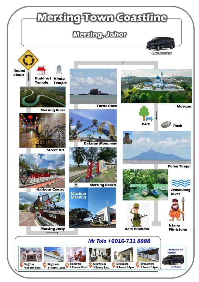 Singsport Holiday House Mersing Ngoại thất bức ảnh