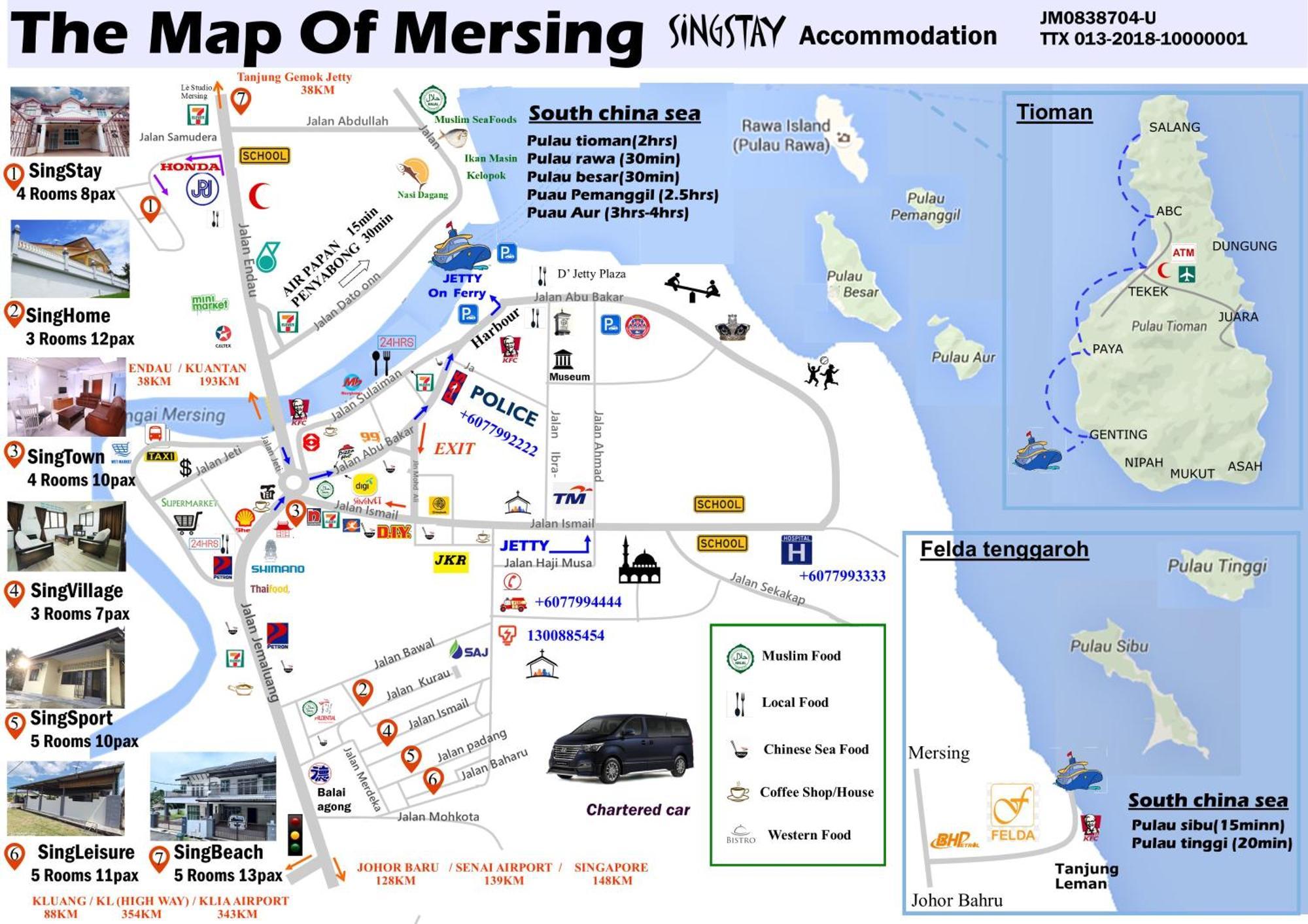 Singsport Holiday House Mersing Ngoại thất bức ảnh